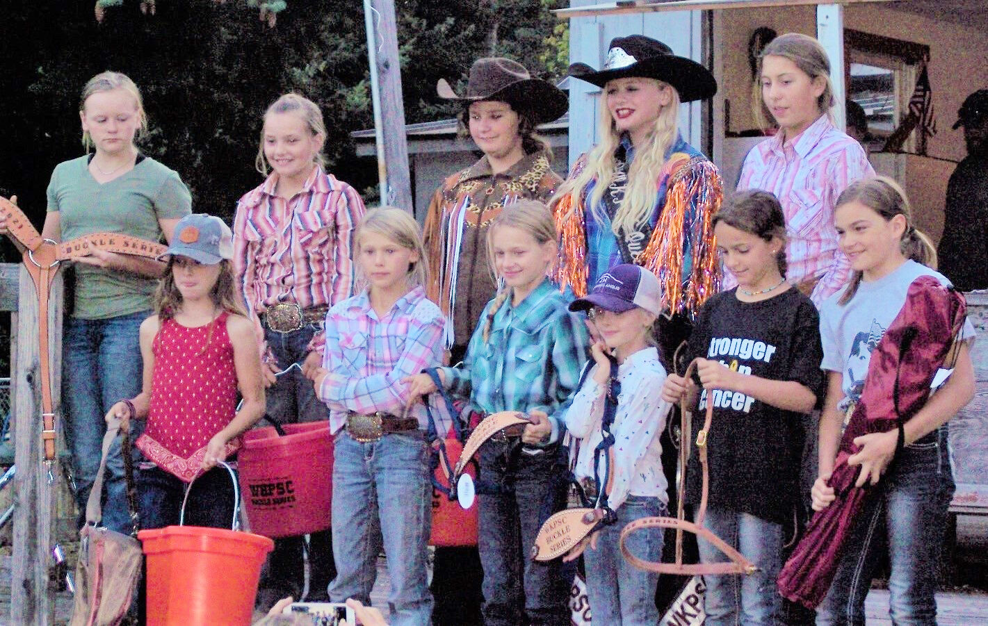 Winners in the 2021 West Klickitat Posse Saddle Club Buckle series